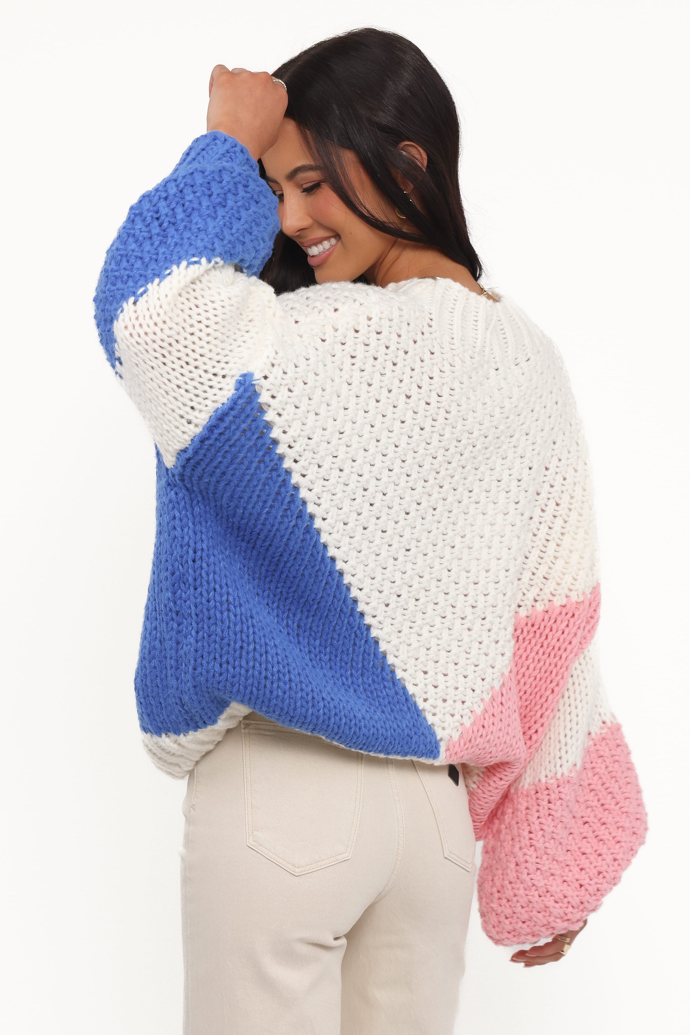 KNITWEAR Koda Pattern Knit Sweater - White Multi