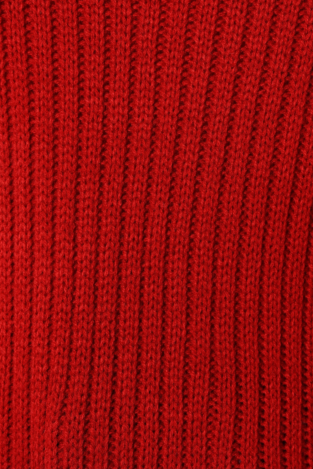 KNITWEAR @Lorelei Textured Sleeve Knit Sweater - Red