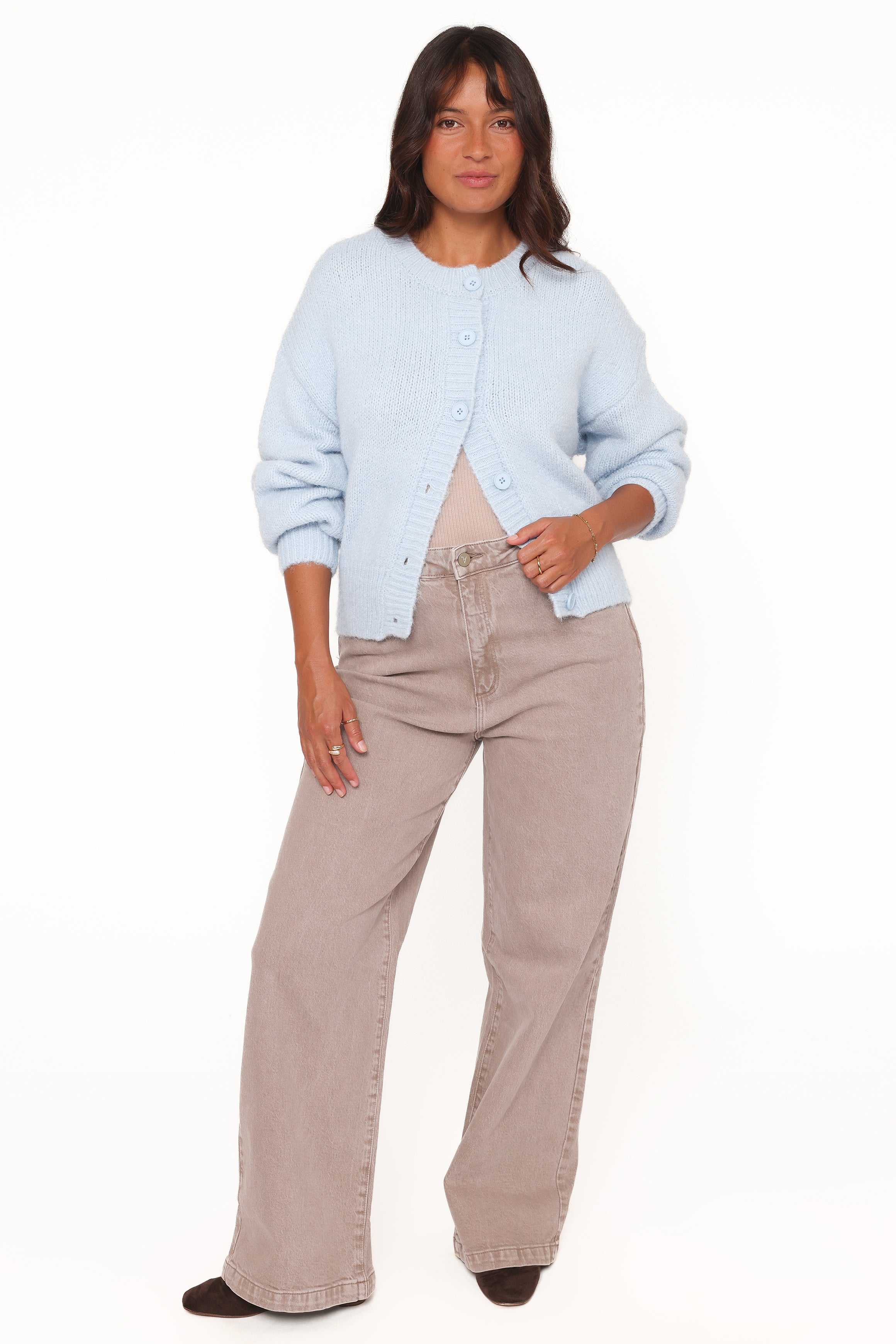 KNITWEAR Lucah Cardigan - Baby Blue