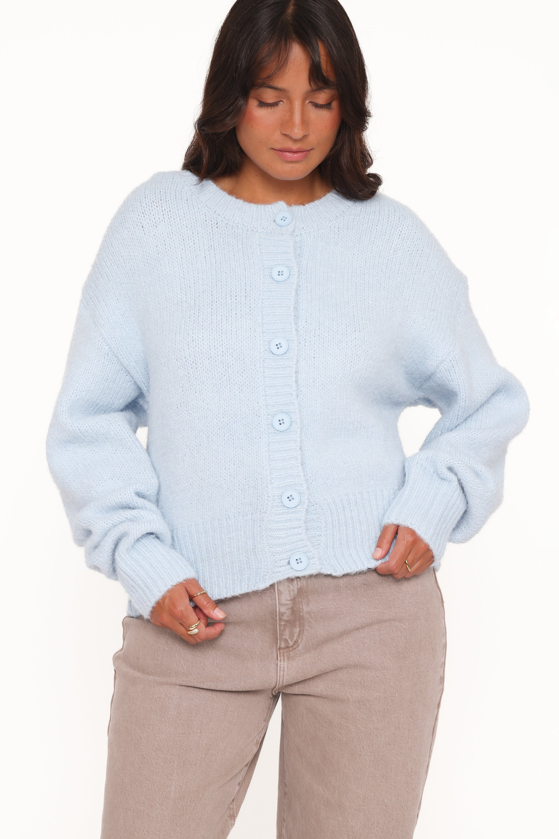 KNITWEAR Lucah Cardigan - Baby Blue