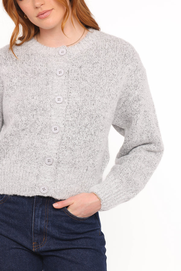 KNITWEAR Lucah Cardigan - Grey