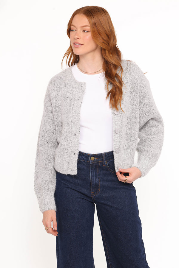 KNITWEAR Lucah Cardigan - Grey