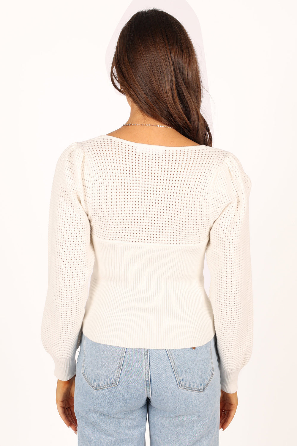 Knitwear @Madalyn Knit Sweater - White