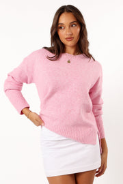 KNITWEAR @Margaret Knit Sweater - Pink