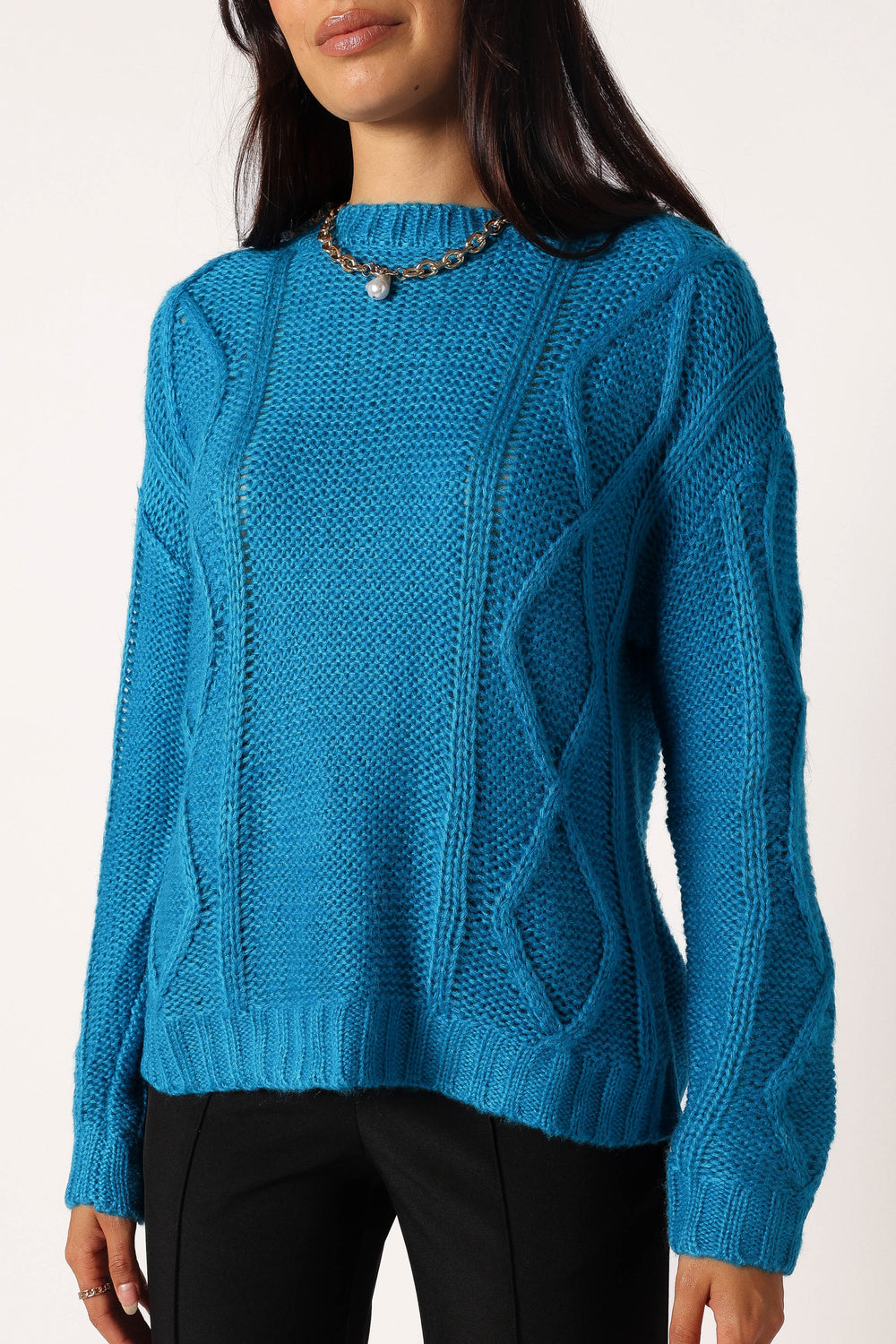 KNITWEAR @Michaela Knit Sweater - Royal Blue