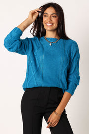 KNITWEAR @Michaela Knit Sweater - Royal Blue