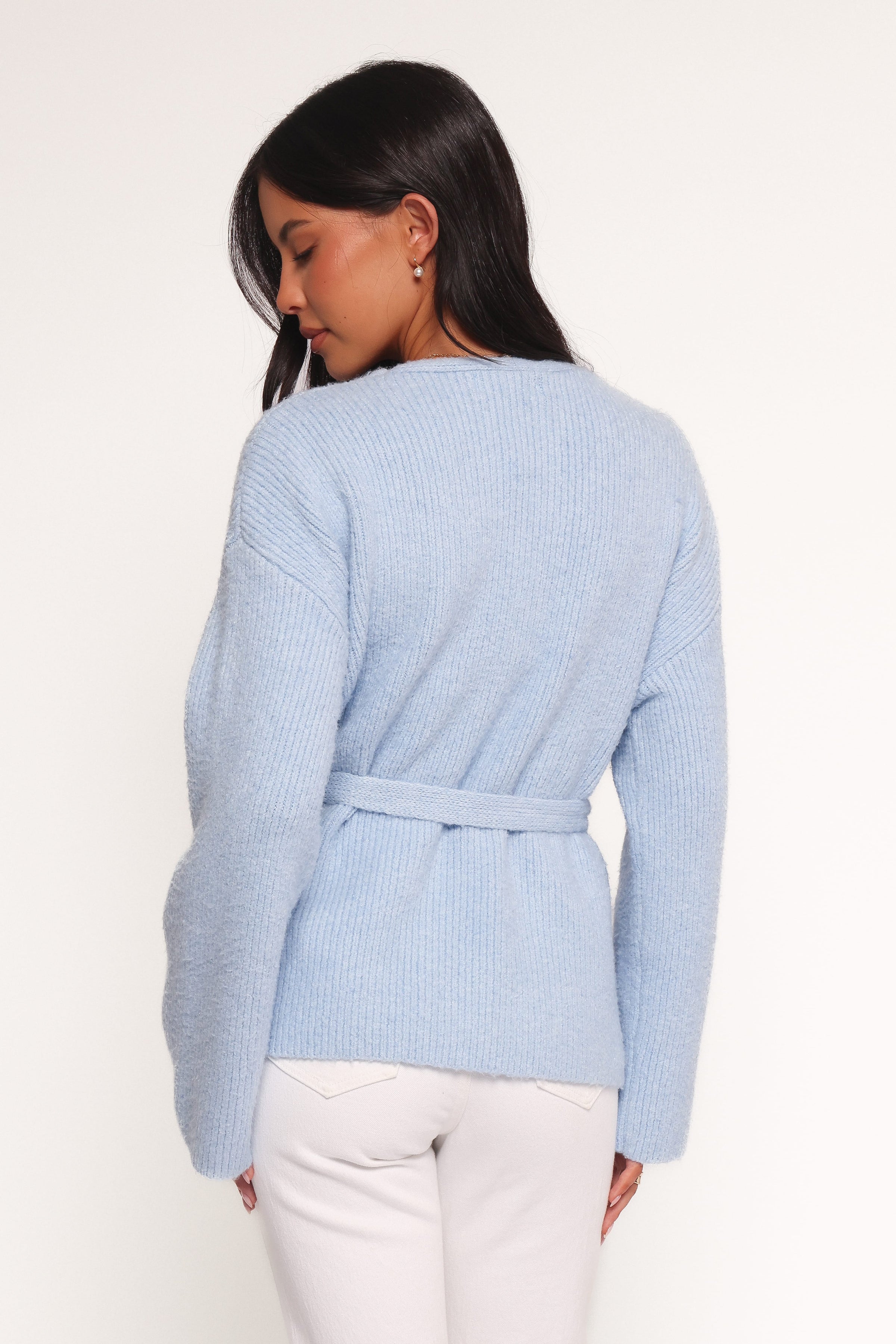KNITWEAR Mika Wrap Cardigan - Blue