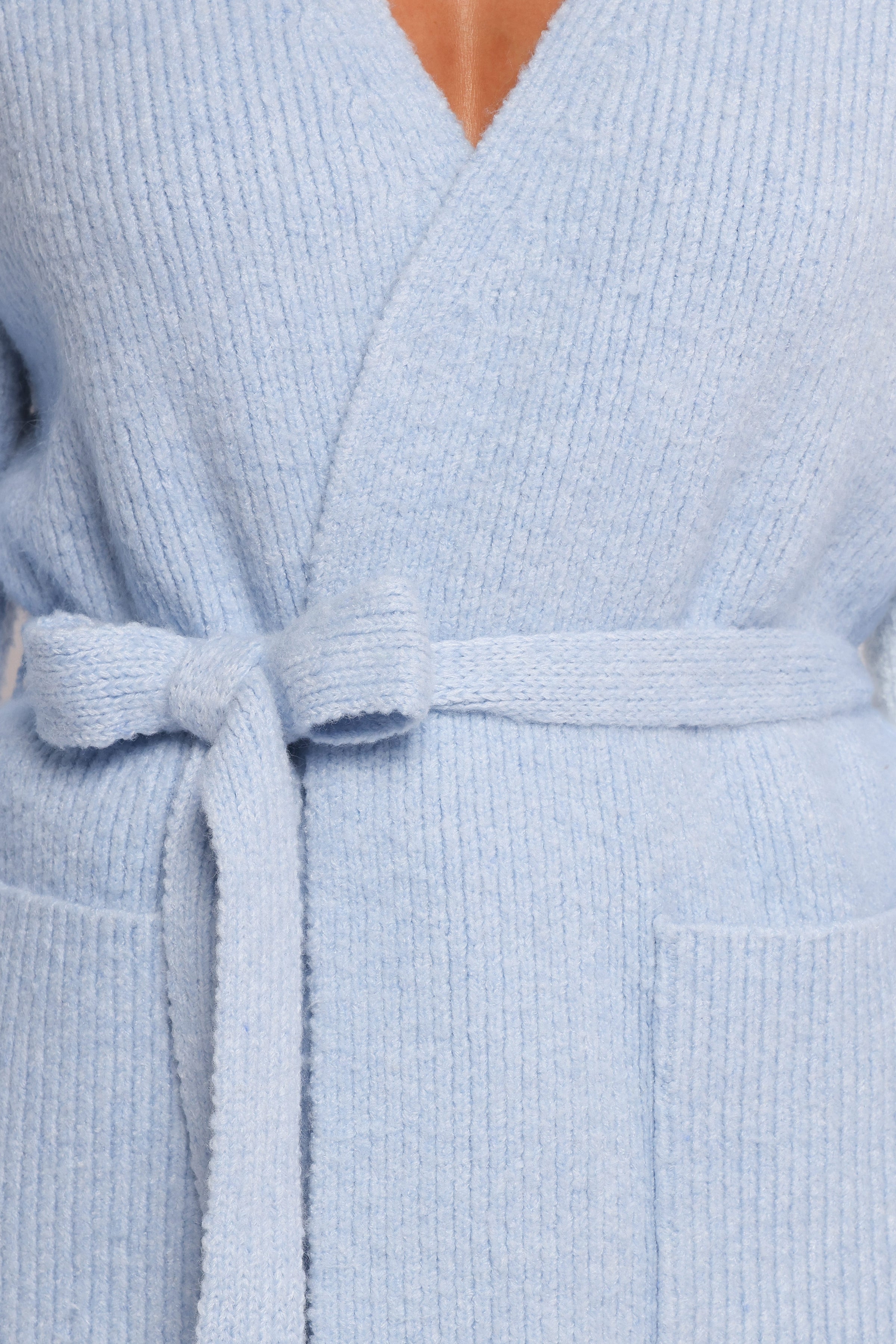 KNITWEAR Mika Wrap Cardigan - Blue