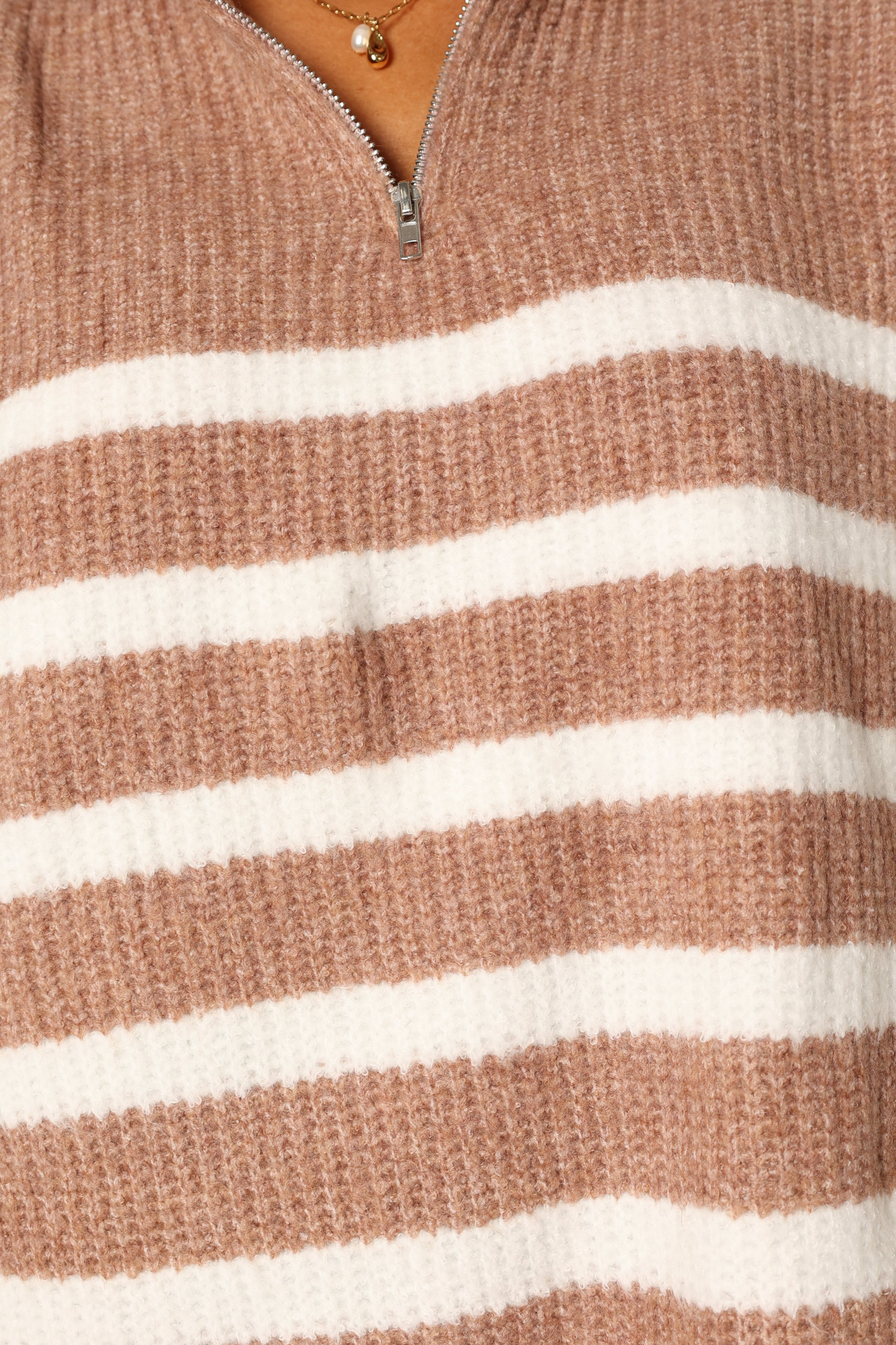 KNITWEAR @Miranda Knit Sweater - Taupe