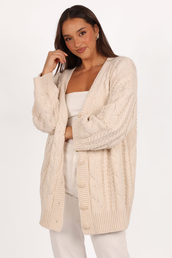 KNITWEAR Monique Cardigan - Cream