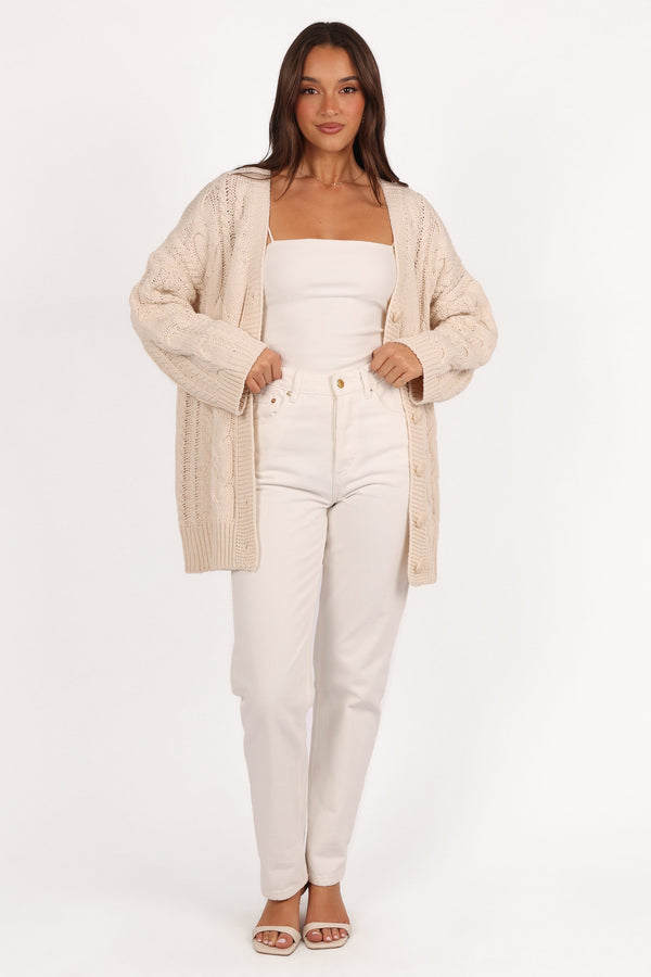 KNITWEAR Monique Cardigan - Cream