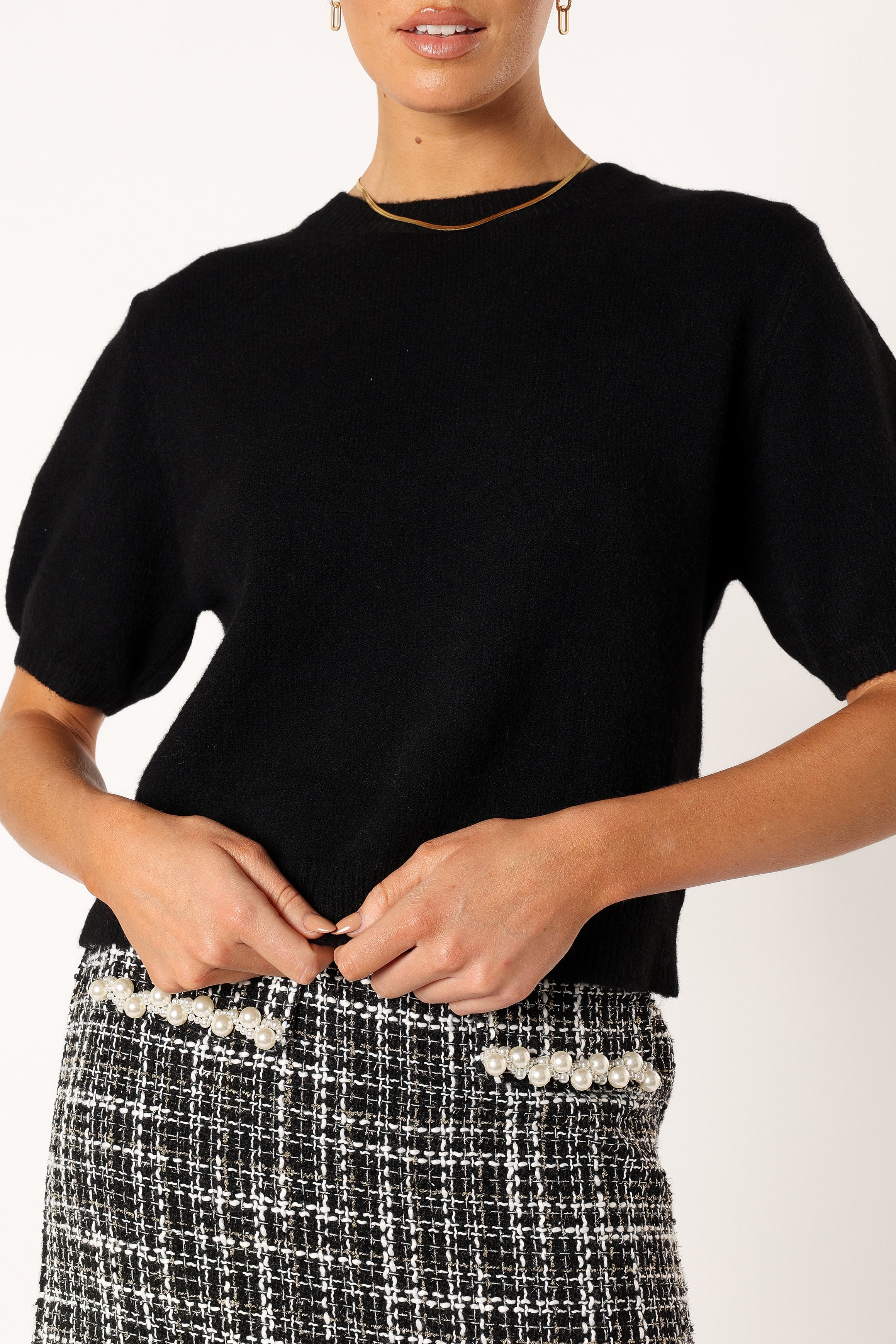 KNITWEAR @Noah Knit Sweater - Black