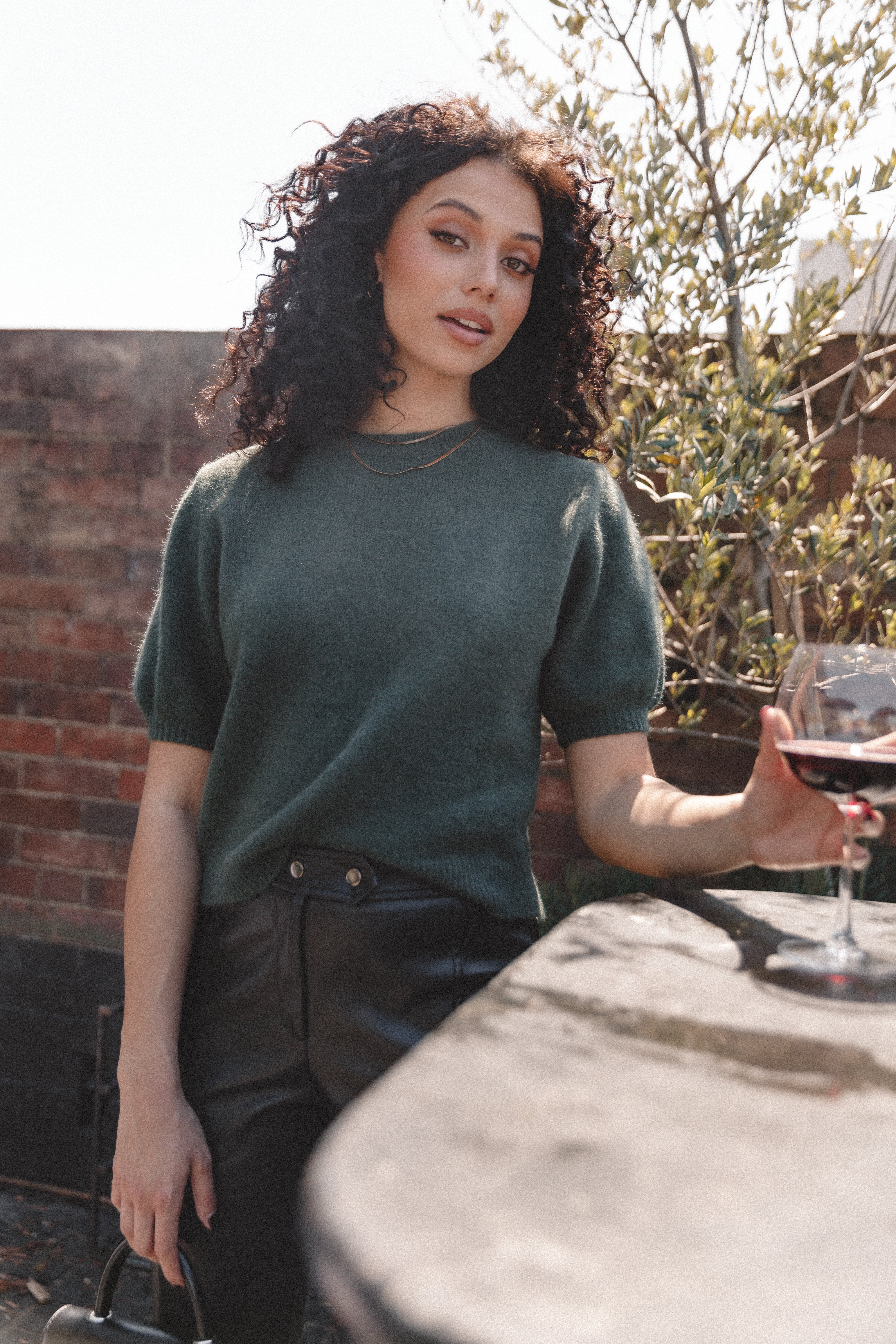 KNITWEAR @Noah Knit Sweater - Olive