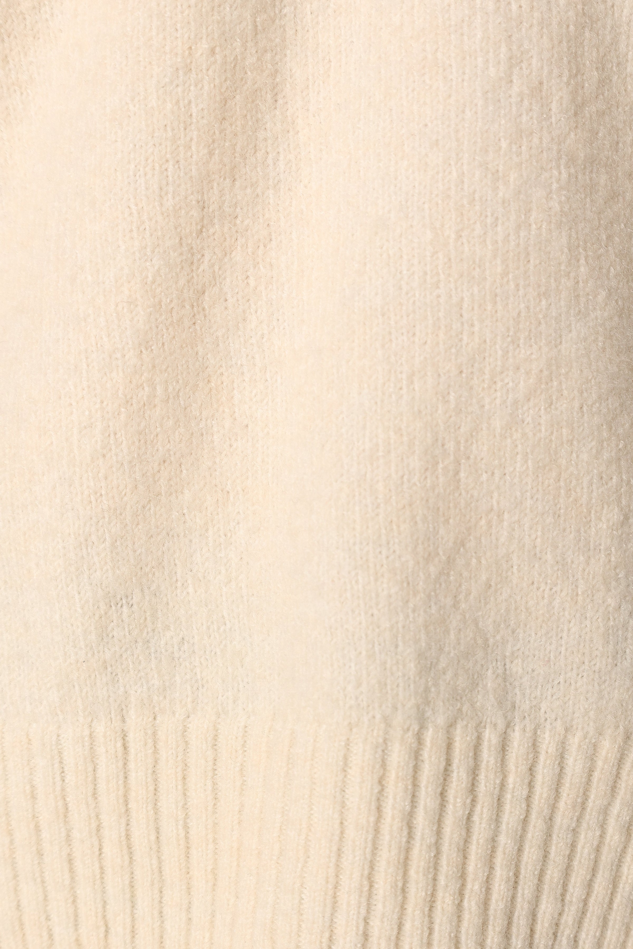 KNITWEAR @Palmer Vneck Knit Sweater - Cream