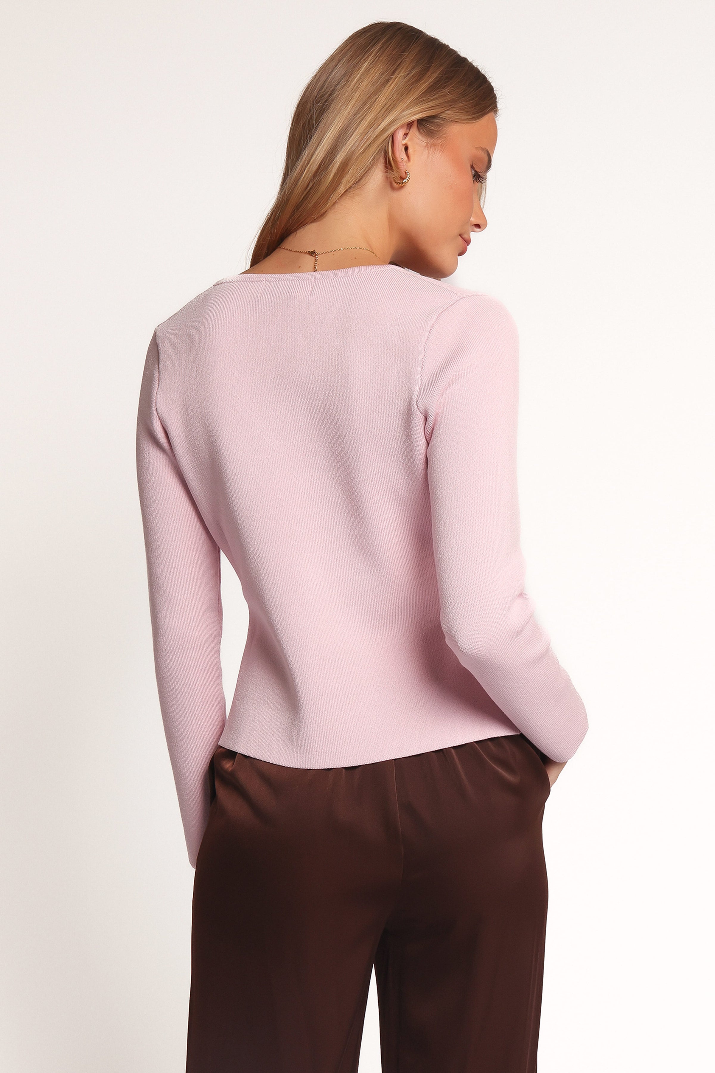 KNITWEAR Perla Knit Cardigan - Pink