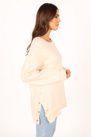 Knitwear Raina Oversized Knit Sweater - Cream