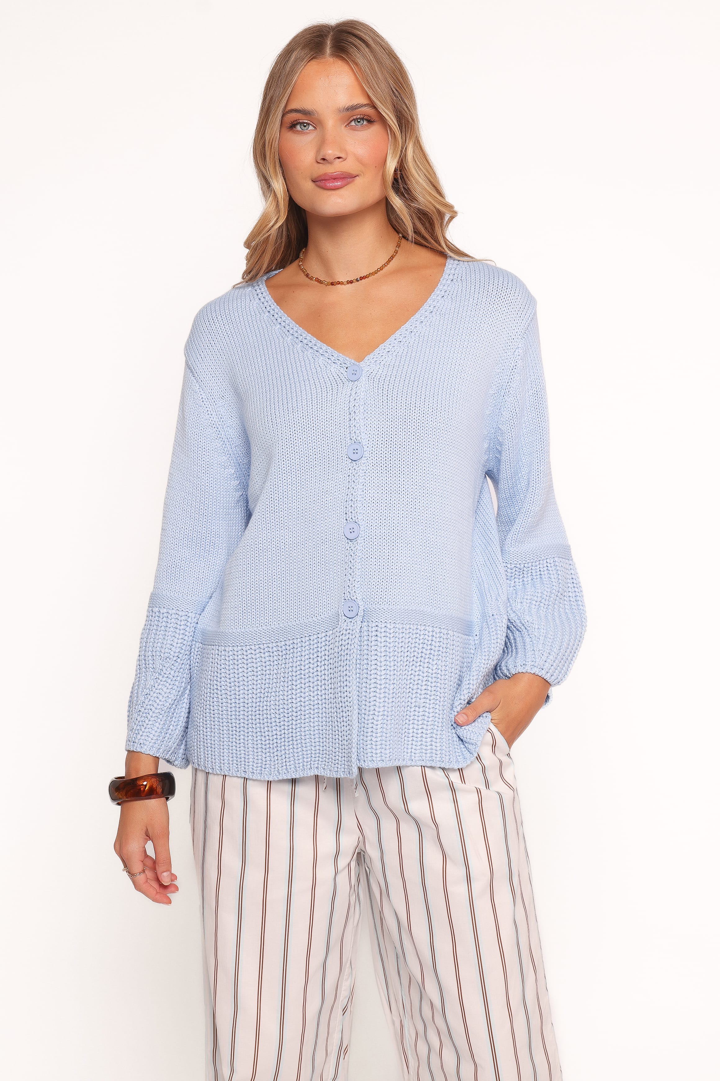 Rudy Cardigan - Cornflower Blue | Petal & Pup