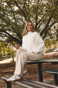 KNITWEAR Skye Knit Sweater - White