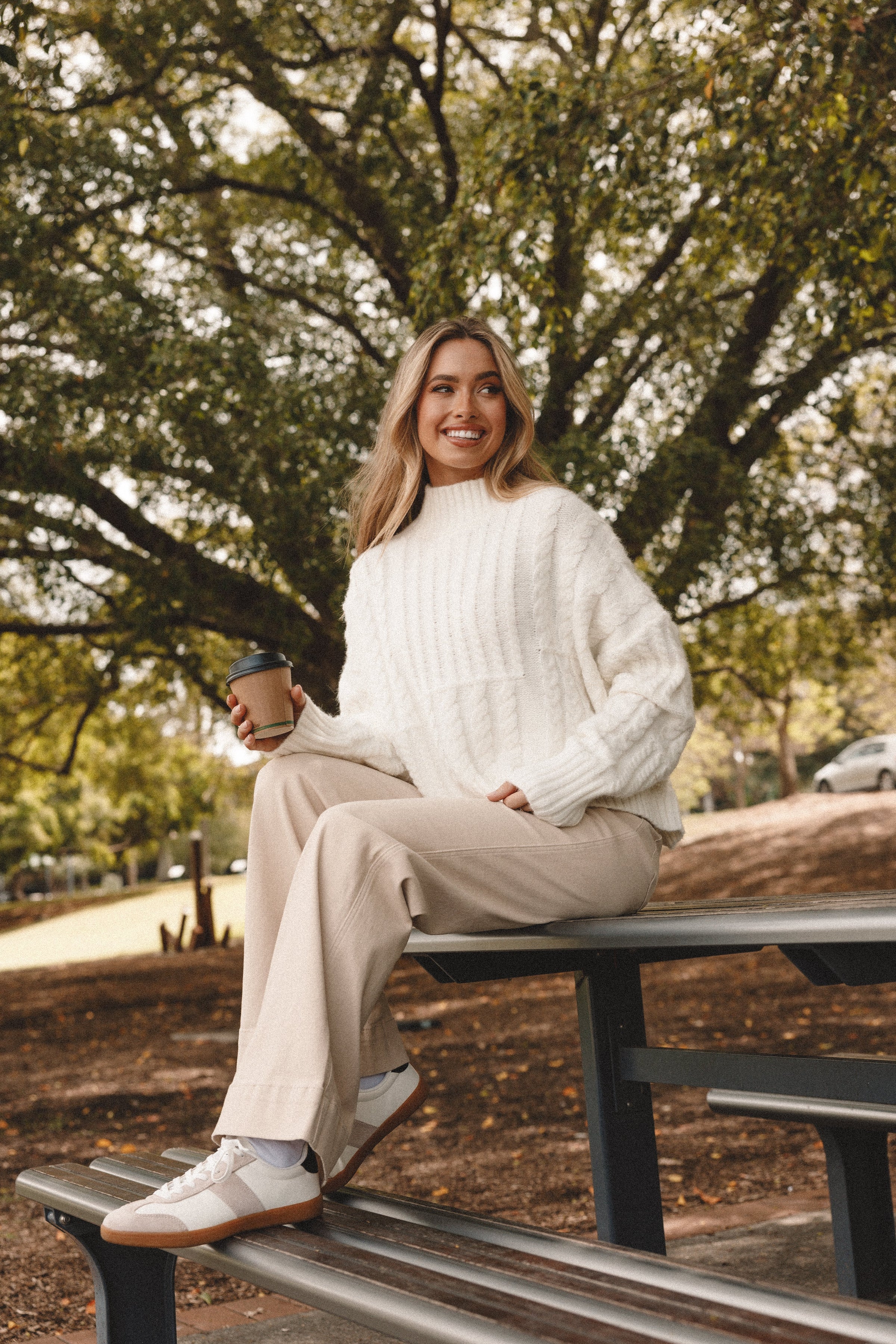 KNITWEAR Skye Knit Sweater - White