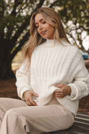 KNITWEAR Skye Knit Sweater - White