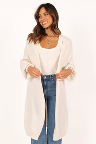 KNITWEAR Talk Cardigan - Cream