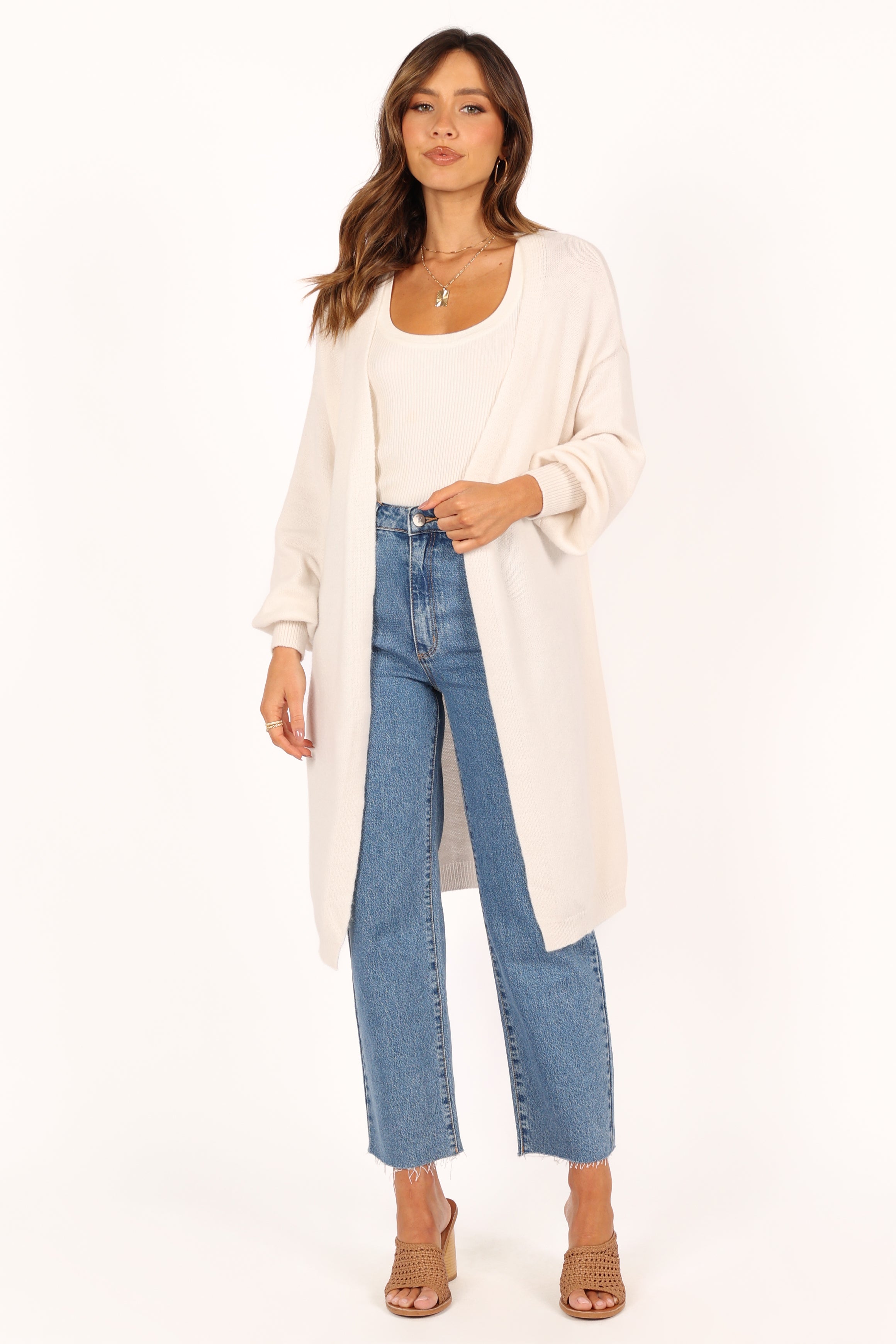 KNITWEAR Talk Cardigan - Cream