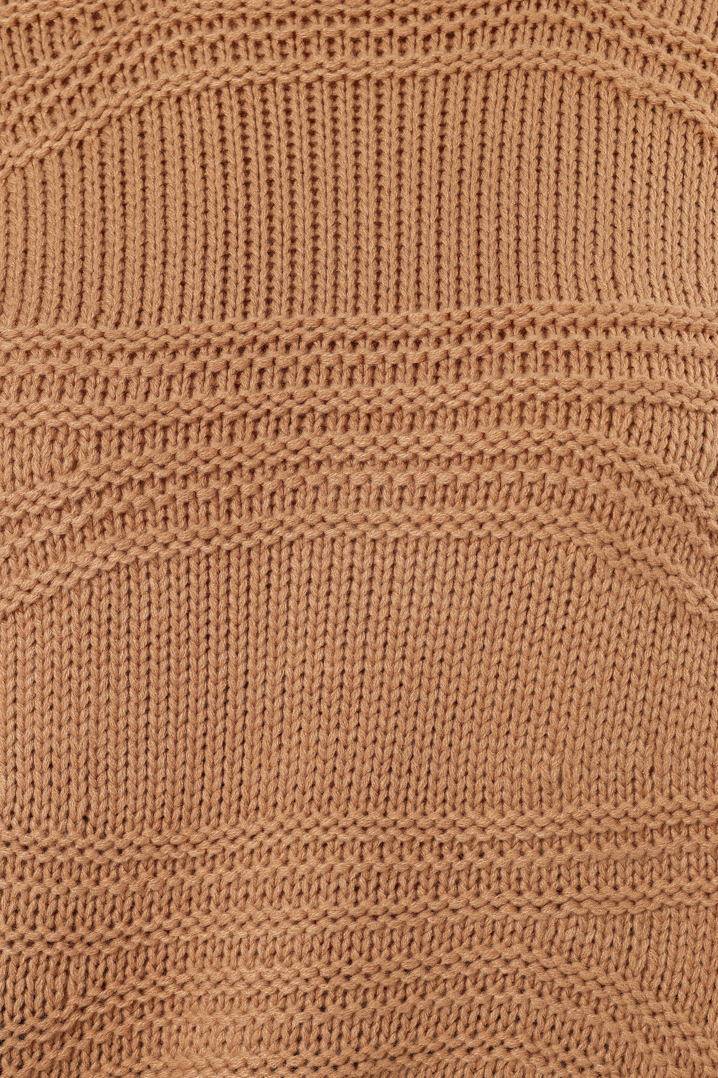 KNITWEAR @Talulla Texture Pattern Knit Sweater - Taupe