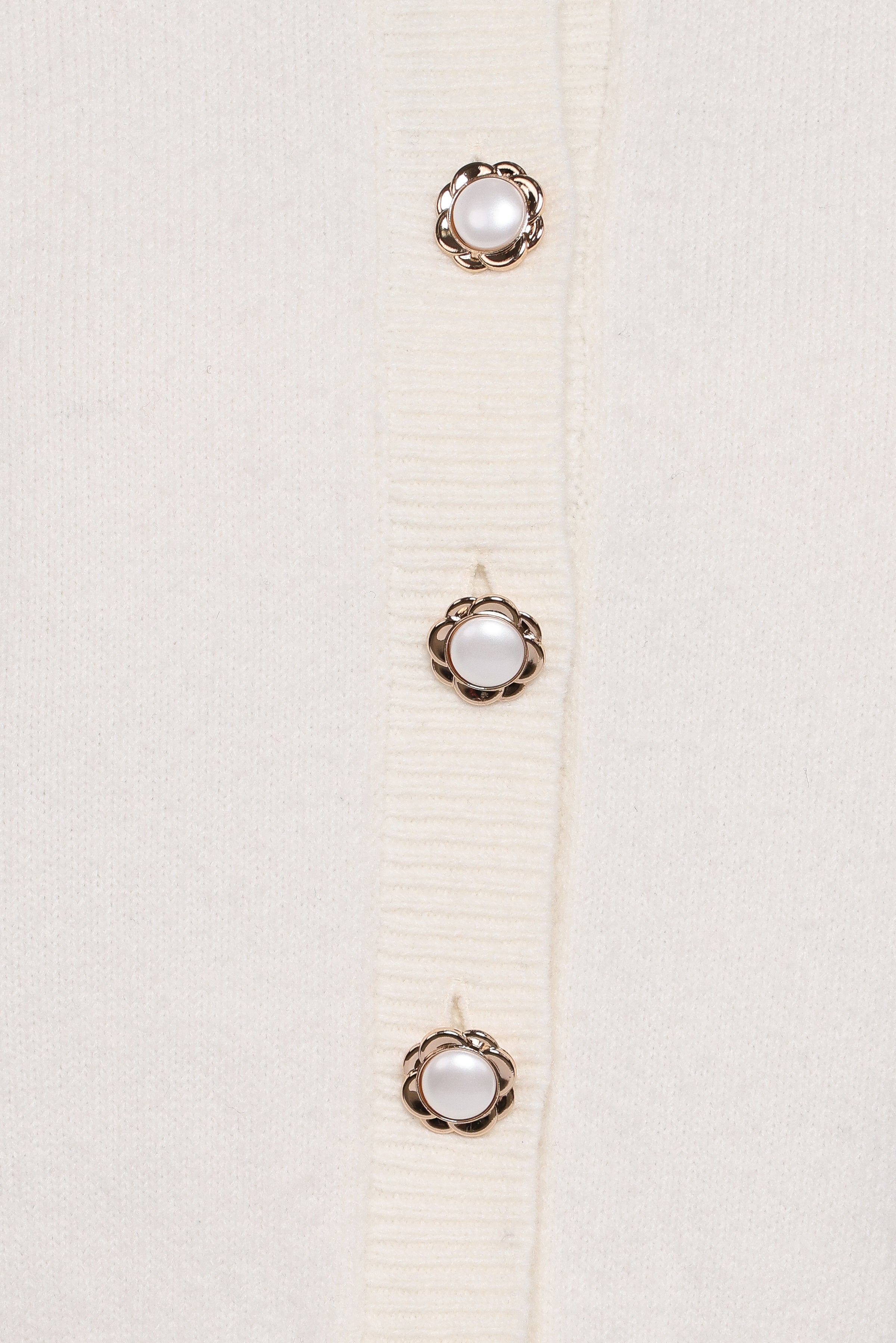 KNITWEAR Thelma Trumpet Sleeve Cardigan - Cream