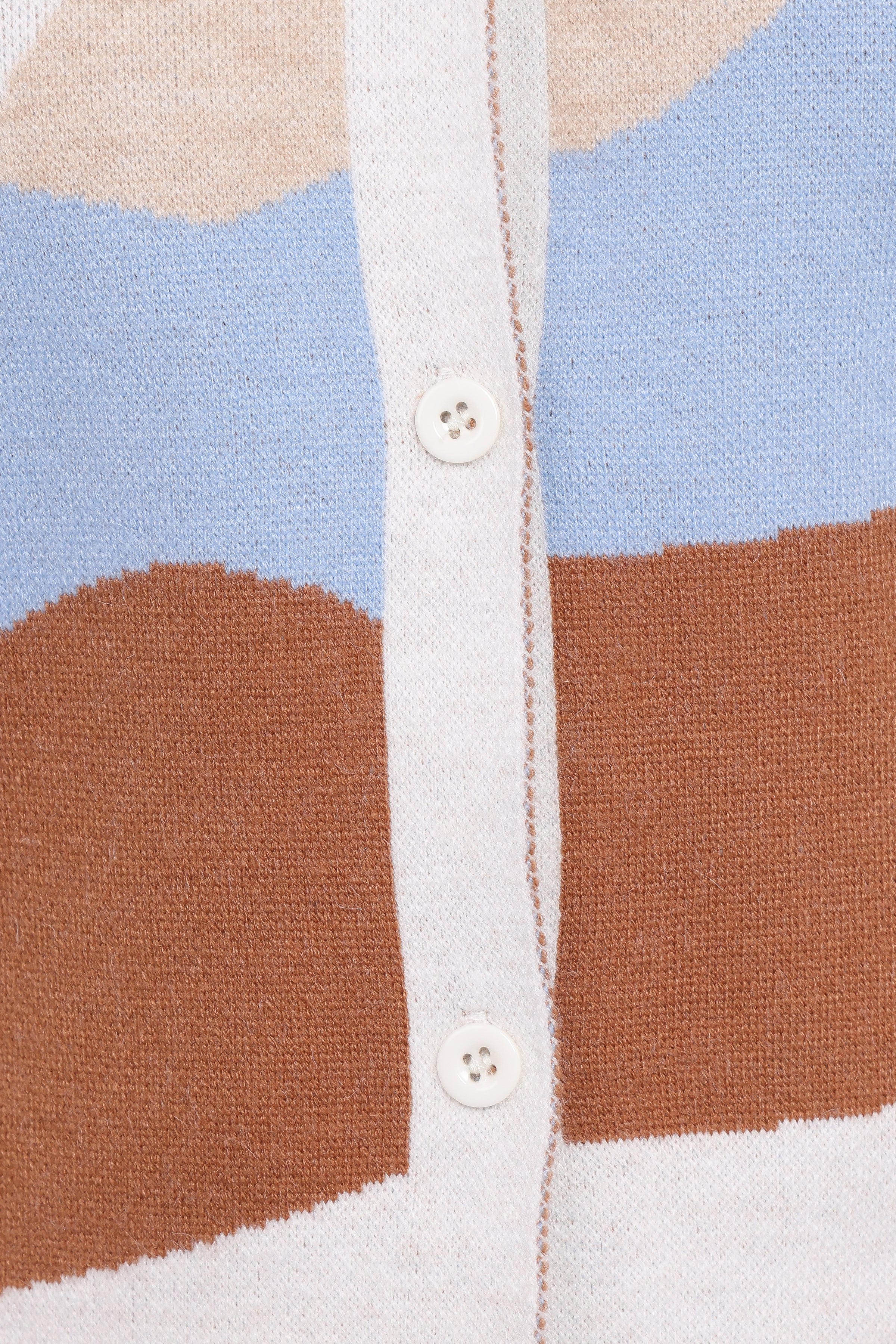 KNITWEAR Tulula Abstract Print Cardigan - Cream