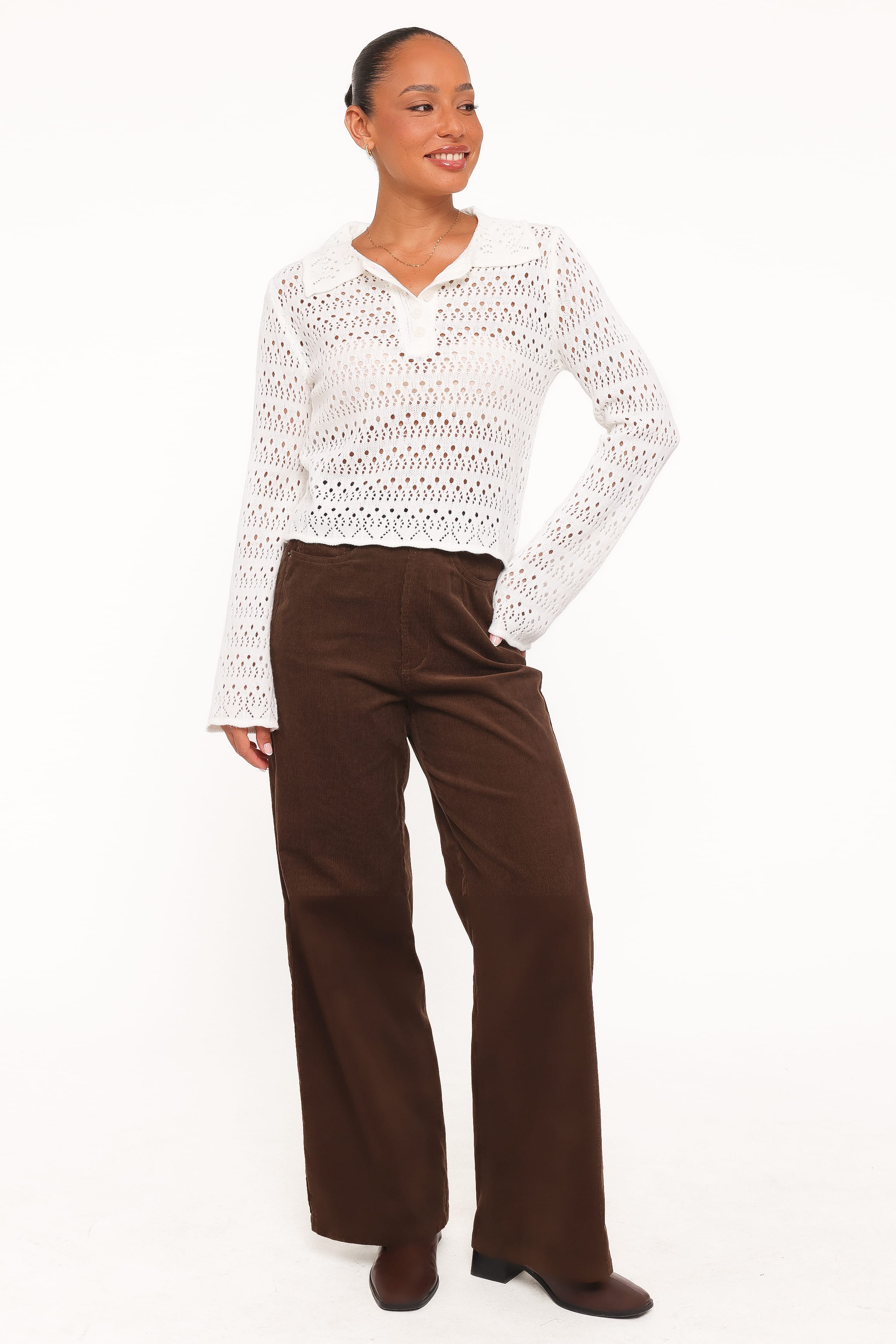 KNITWEAR Valana Knit Sweater - White