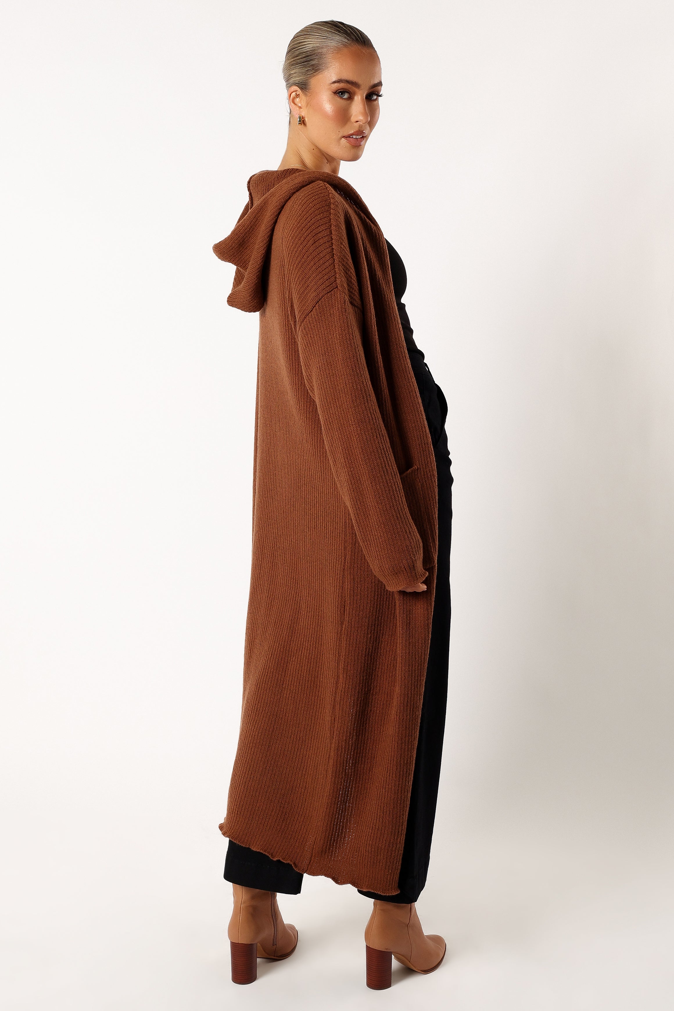 KNITWEAR @Valery Long Cardigan - Camel