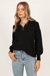 Knitwear @Whistler Knit Sweater - Black (waiting on bulk)
