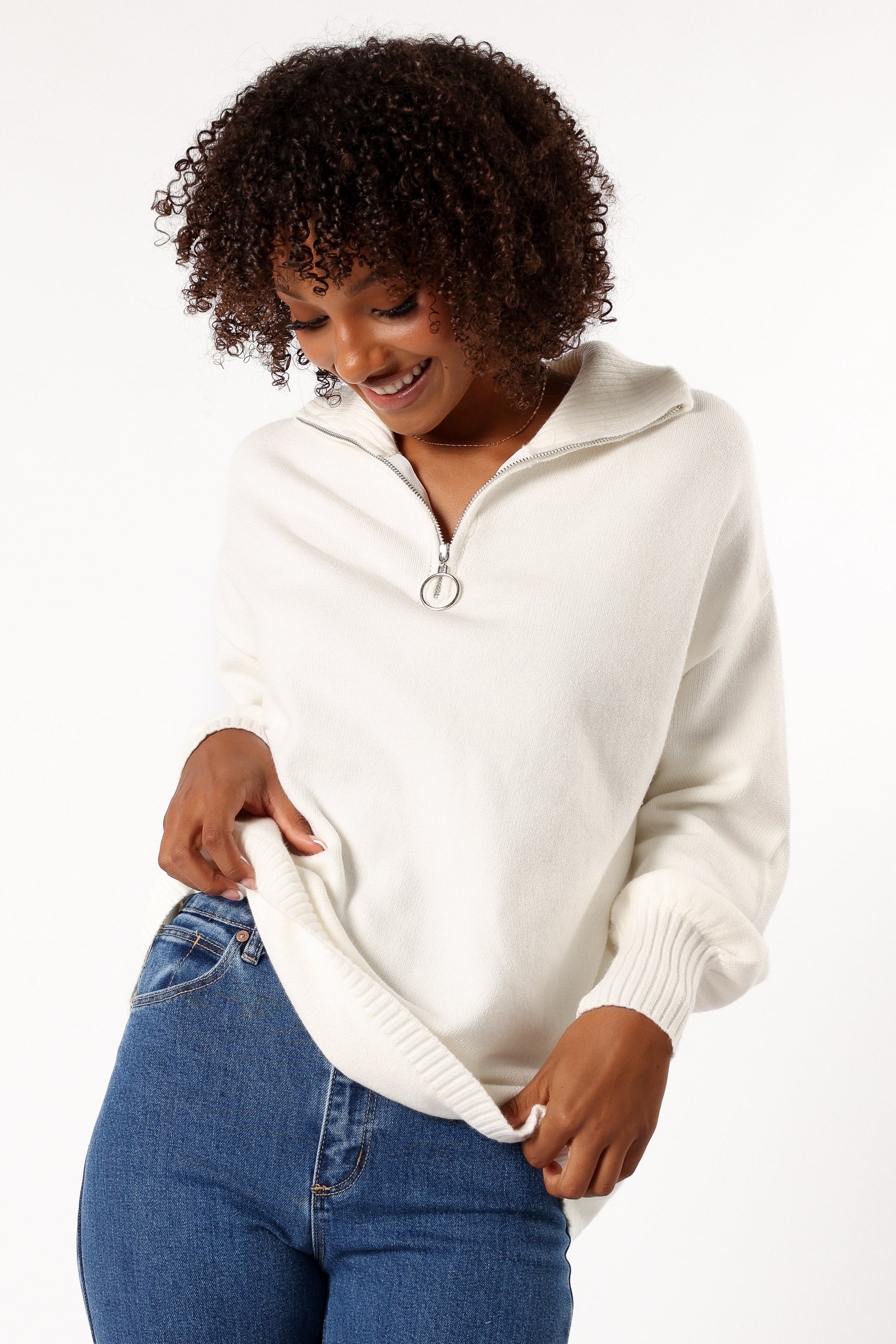 KNITWEAR Whistler Knit Sweater - White