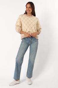 KNITWEAR @Wilma Knit Sweater - Cream