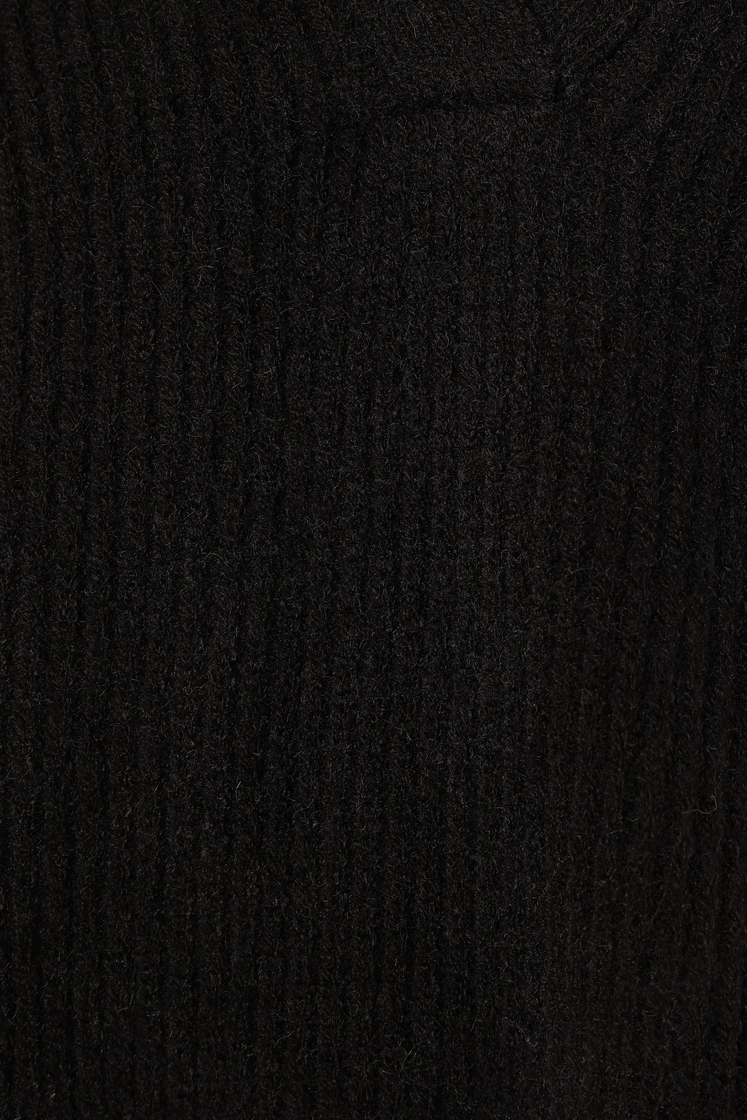 KNITWEAR Zala Vneck Collar Knit Sweater - Black