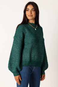 KNITWEAR @Ziggy Knit Sweater - Emerald