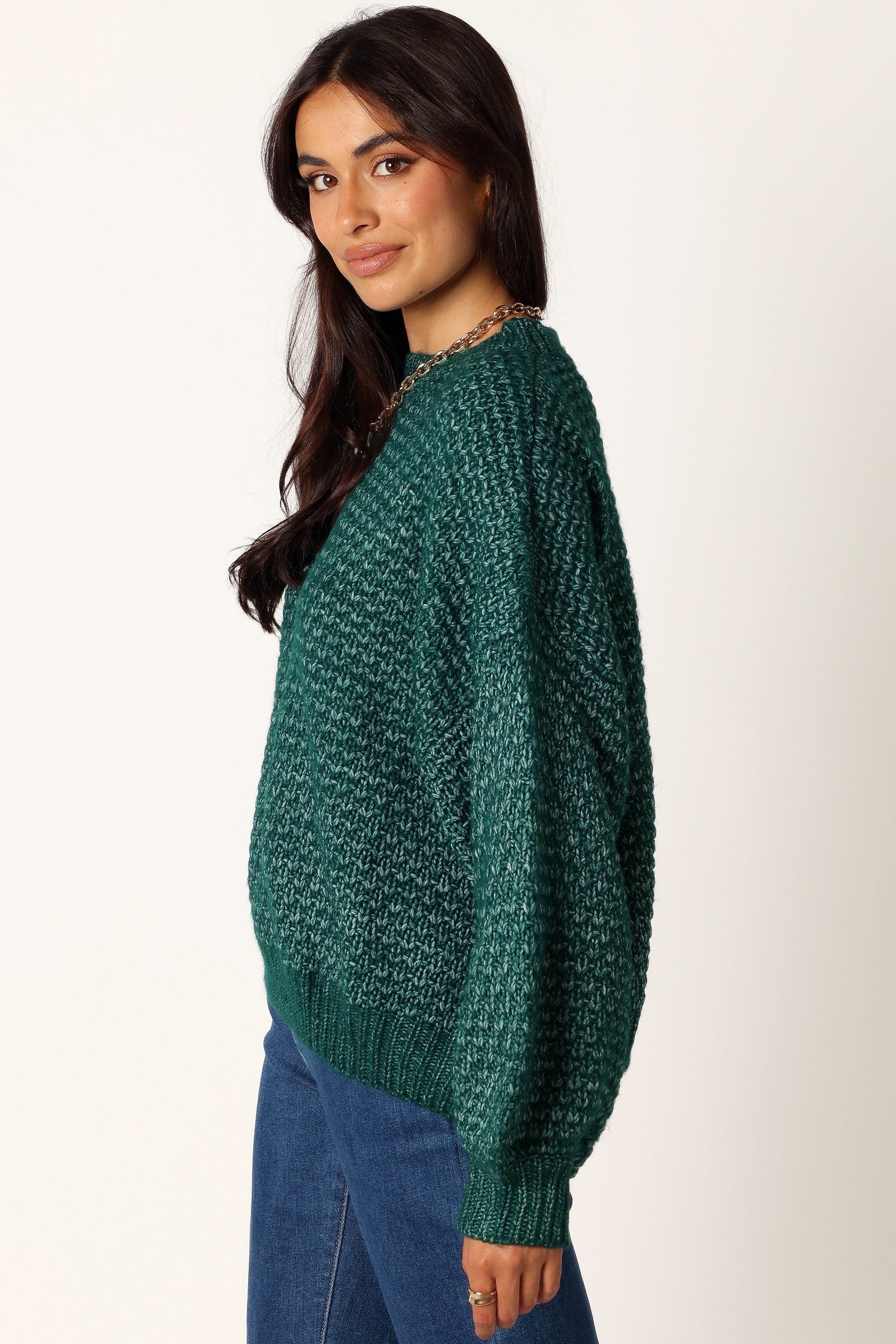 KNITWEAR @Ziggy Knit Sweater - Emerald