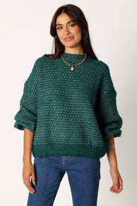 KNITWEAR @Ziggy Knit Sweater - Emerald