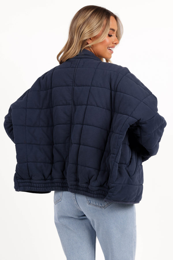 OUTERWEAR Alegra Quilted Jacket - Navy