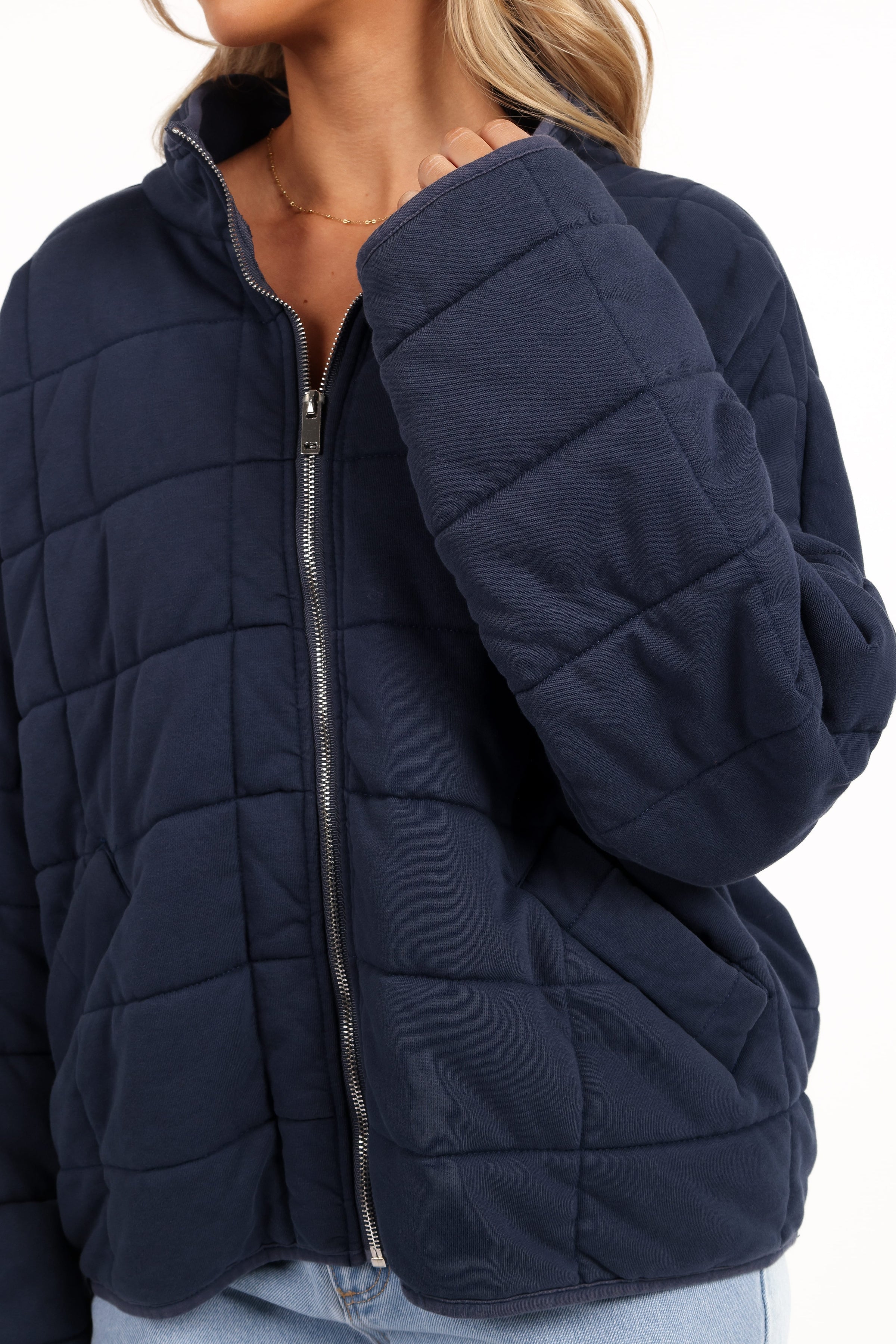 OUTERWEAR Alegra Quilted Jacket - Navy