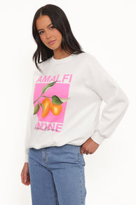 OUTERWEAR Amalfi Graphic Sweatshirt - White