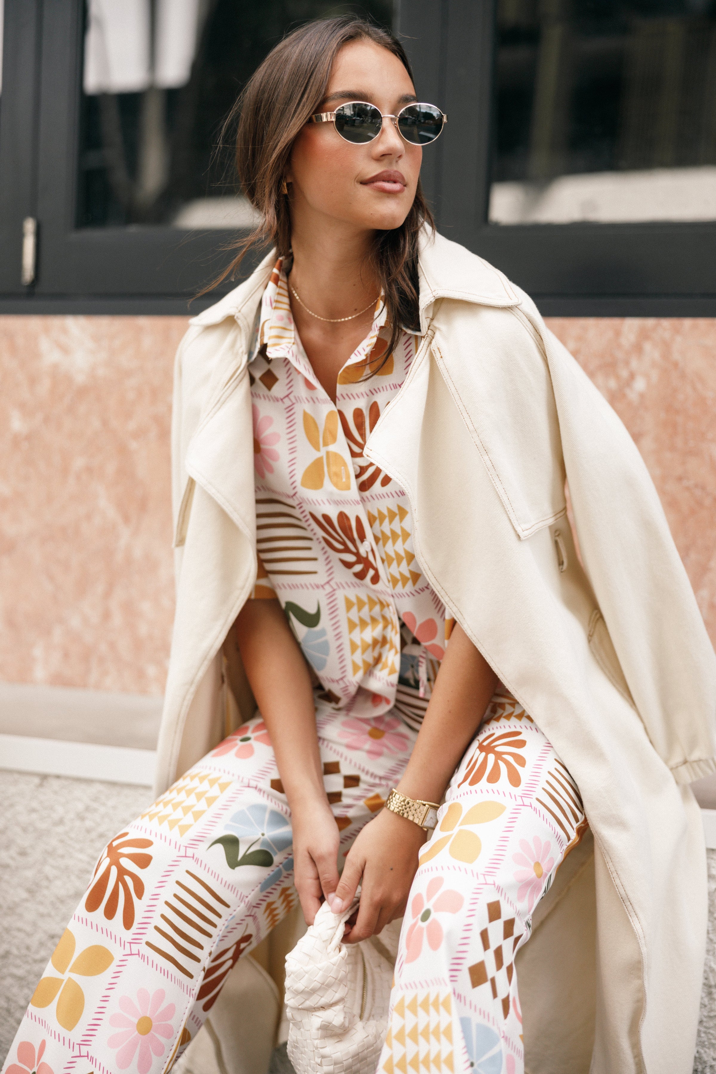 OUTERWEAR Ariana Trench Coat - Ecru