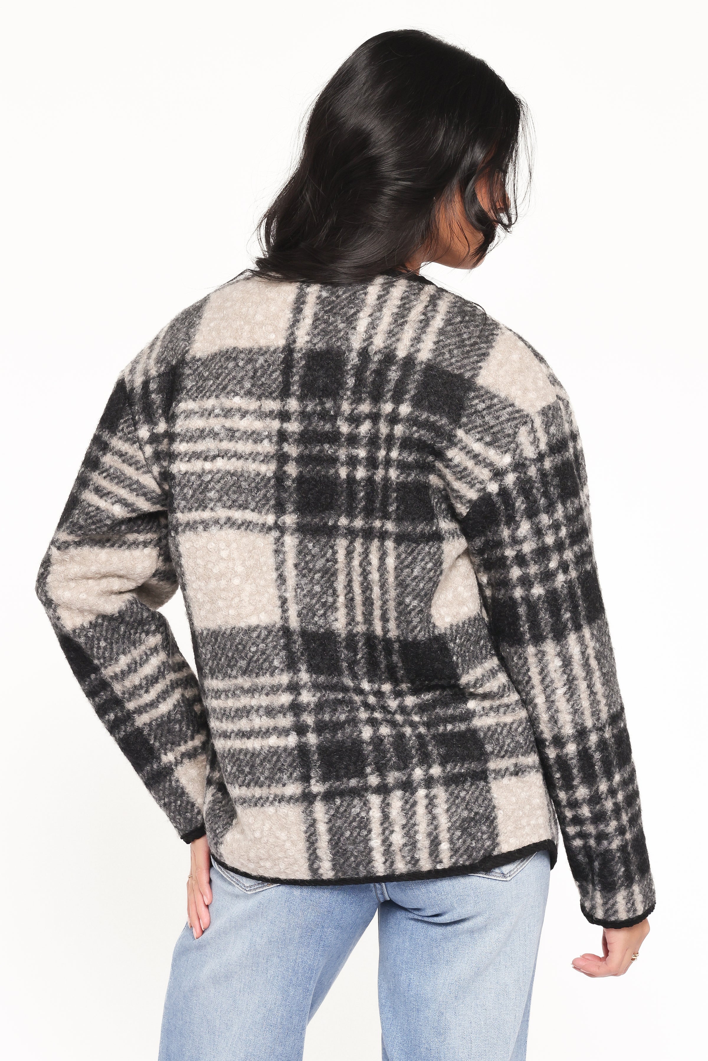 OUTERWEAR Austin Plaid Jacket - Black