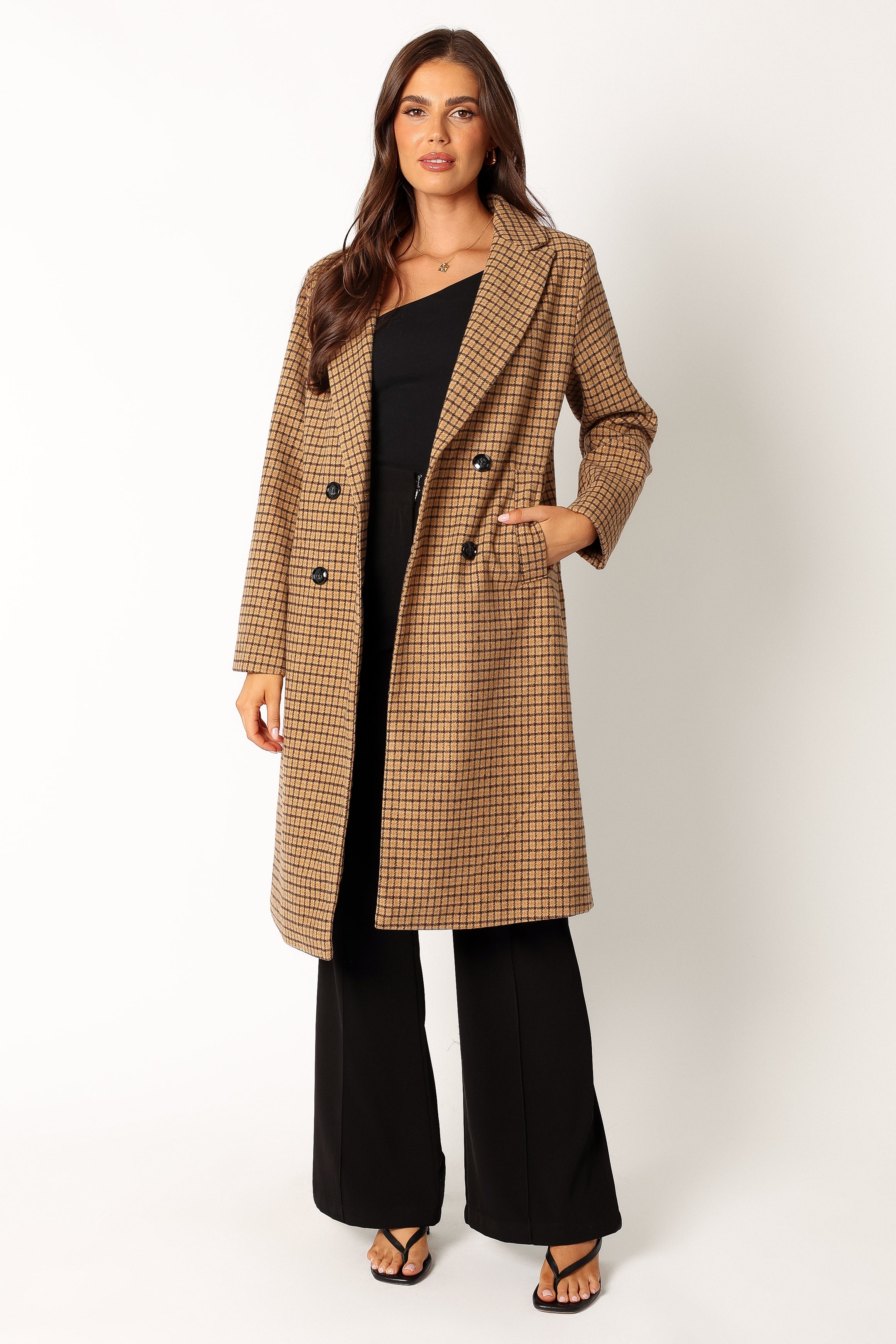 OUTERWEAR @Baylee Long Coat - Tan