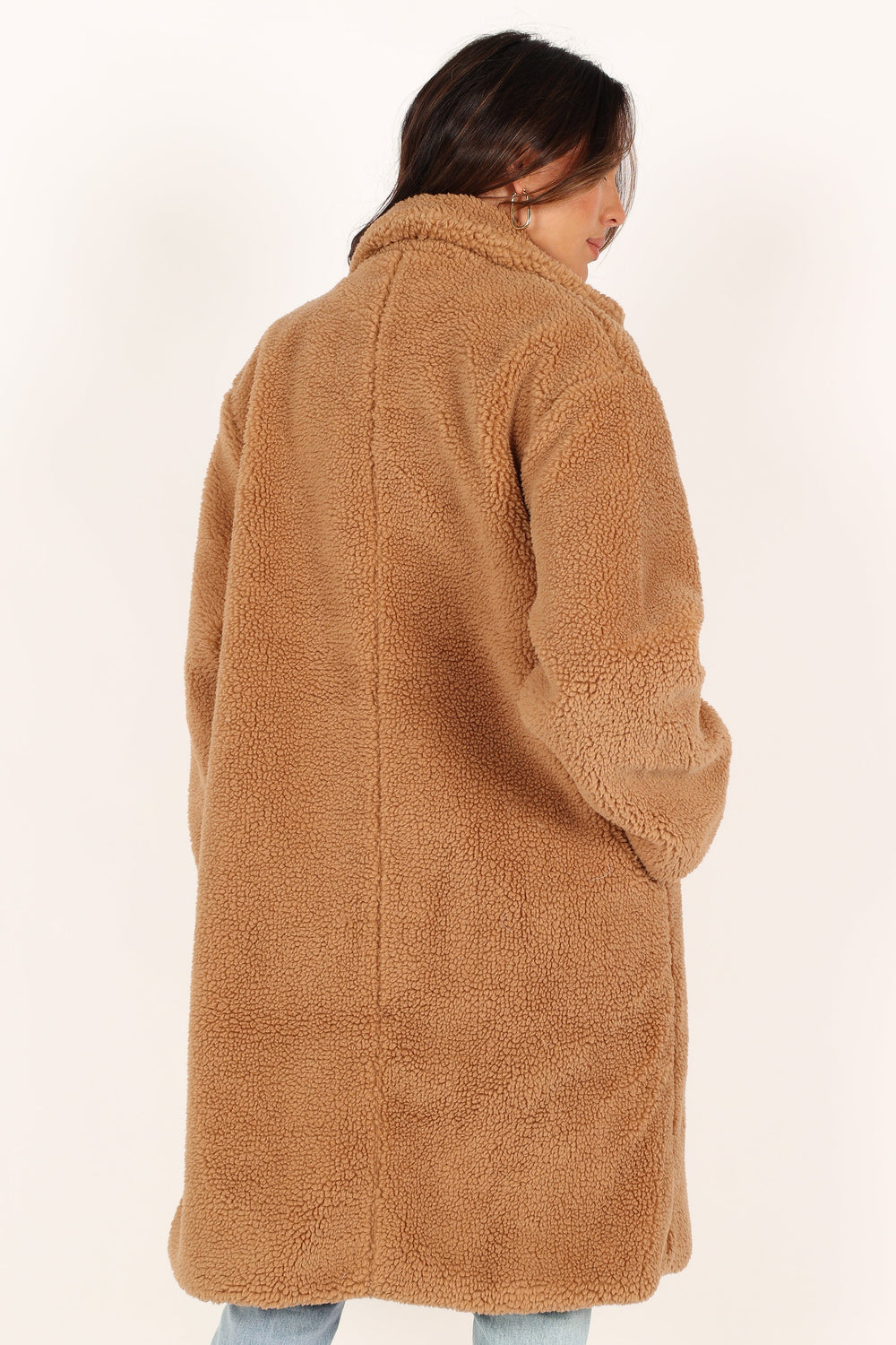 Outerwear @Beatrice Faux Fur Coat - Camel