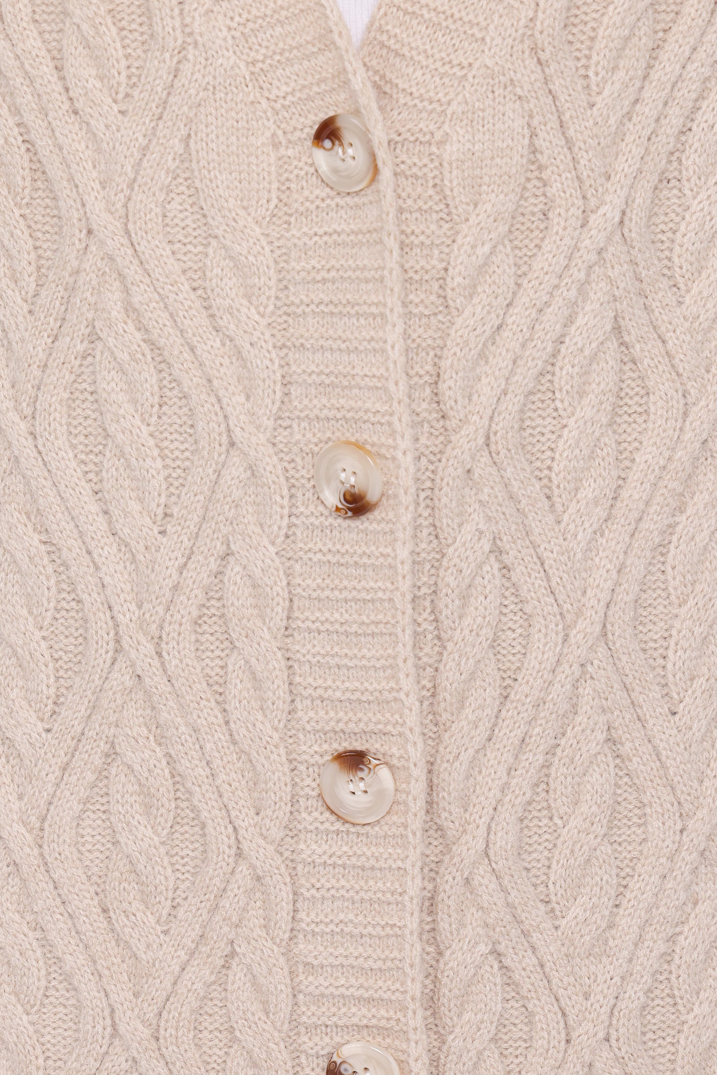 OUTERWEAR Becky Cable Coatigan - Beige