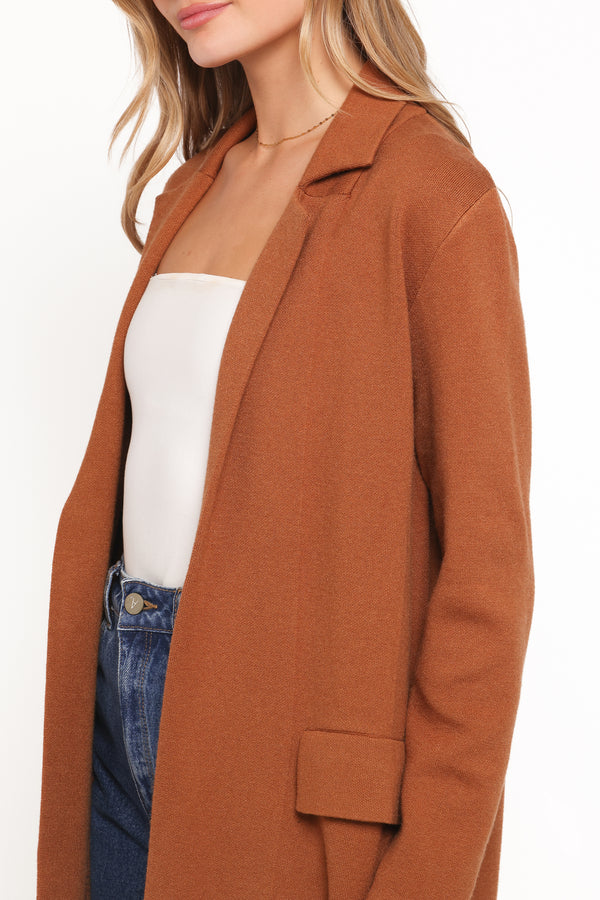 OUTERWEAR Chester Horses Coatigan - Brown