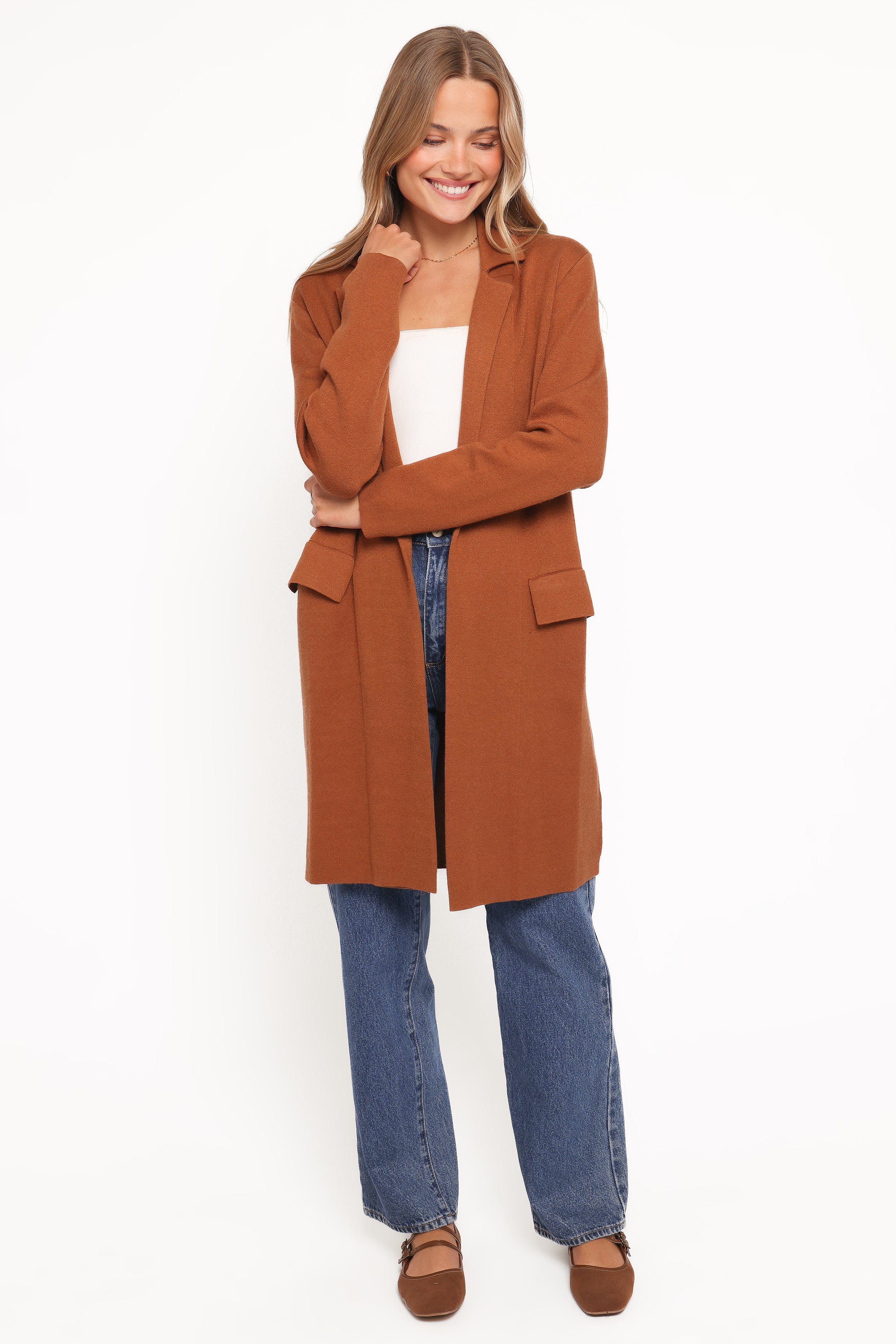 OUTERWEAR Chester Horses Coatigan - Brown