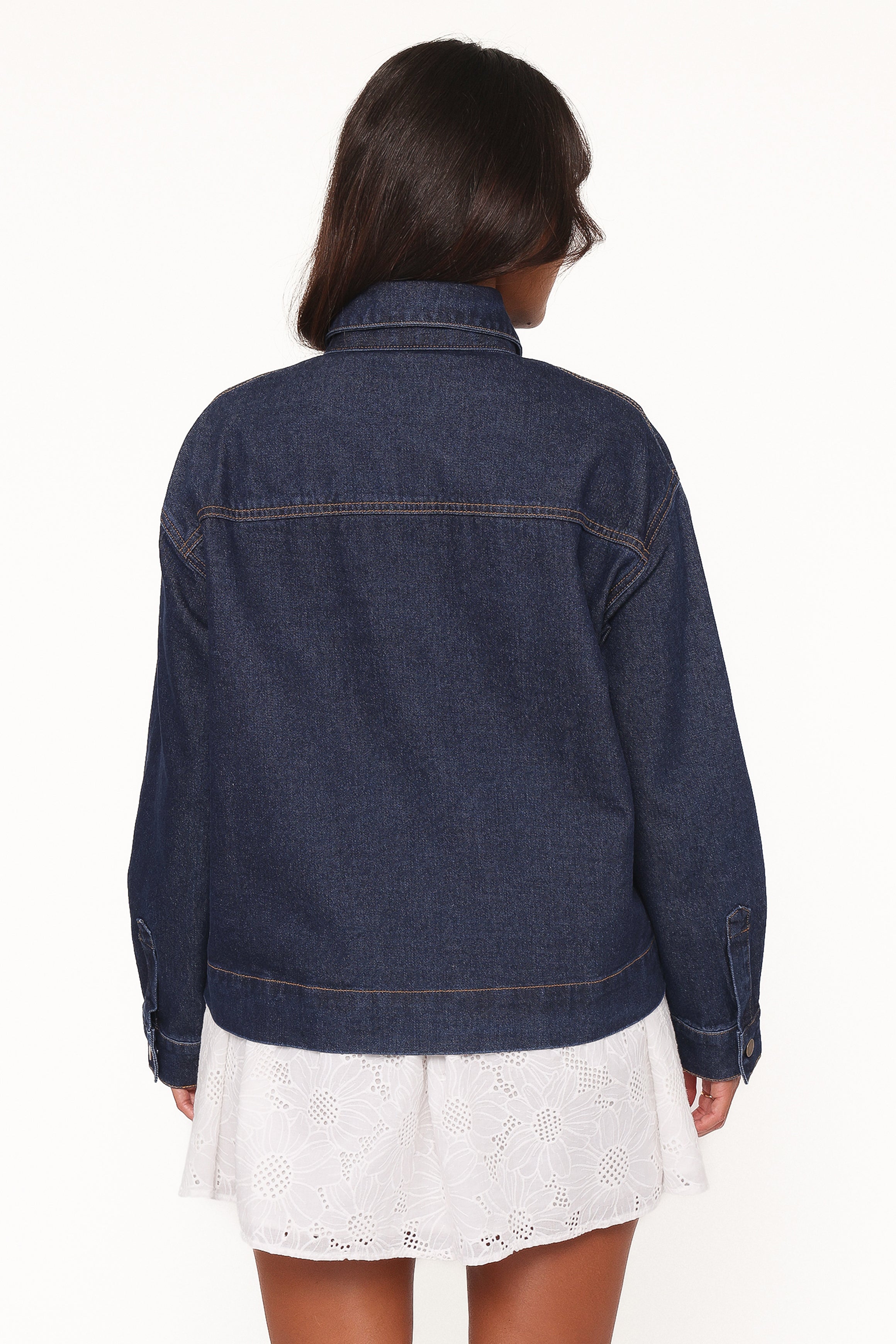 OUTERWEAR Cleo Denim Bow Jacket - Indigo