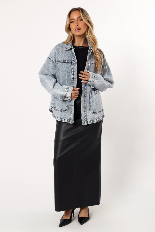 OUTERWEAR @Delana Denim Jacket - Denim